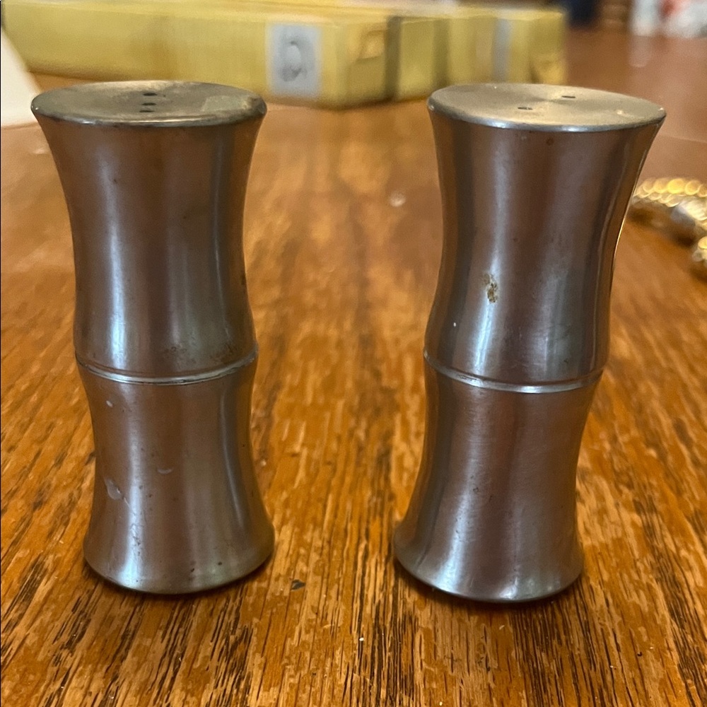 Pewter Salt and Pepper Shakers